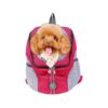 Small to Medium Dog Carrier Backpack with Head Out Ventilation and Adjustable Front Pack