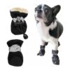 Small to Medium Dog Snow Boots with Reflective Straps for Winter Safety and Style