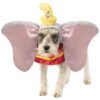 Small to Medium Size Pet Dumbo Costume Headpiece with Earpieces and Disney Theme