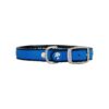 Small to Small Dog Collar in Solid Blue with Waterproof and Odor Resistant Design