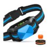 Smart Blue Dog Bark Collar for Small Medium Large Dogs with Vibration Shock Mode