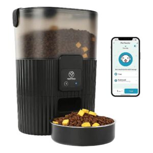 Smart WiFi Cat Feeder with Alexa Voice Control and 1-10 Meals per Day