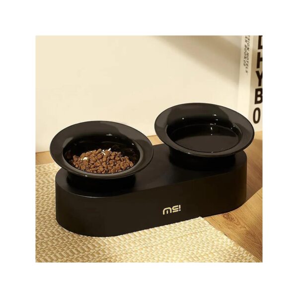 Smooth and Safe Ceramic Cat Food Bowls with Non-Slip Base for Mess-Free Feeding