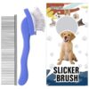 Smoothing and Conditioning Brush for Medium to Long Haired Dogs and Cats