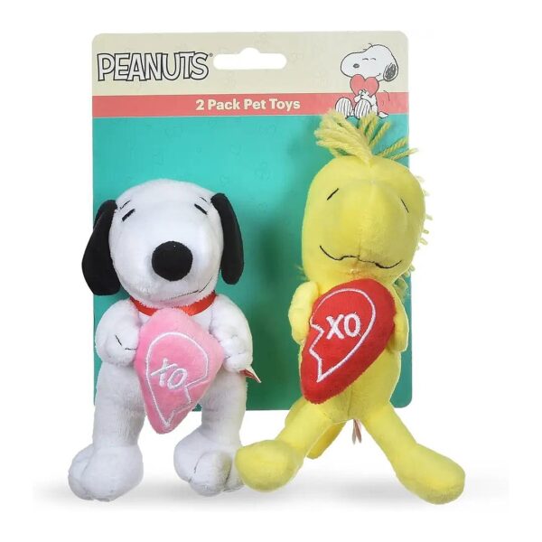 Snoopy And Woodstock Plush Squeaker Toy Collection For Small Dogs