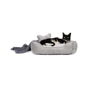 Snooze Fest Dog Bed and Playtime Bundle for Small Breeds - Everything Your Dog Needs