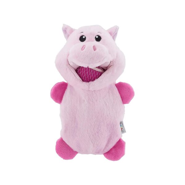 Snout-Tastic Hide and Seek Plush Dog Toy with Tennis Balls for Curious Dogs