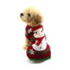 Snowman Dog Sweater Small Medium Pet Knit Clothes for Christmas Holiday Wear