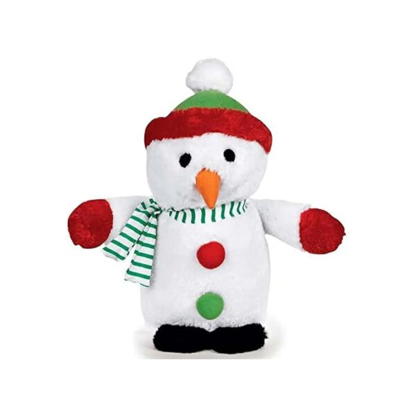 Snowman Plush Dog Toy for Small Breeds Plays Holiday Song