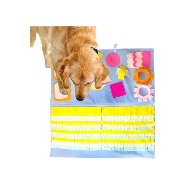 Snuffle Mat for Dogs 35x35 Inches Interactive Dog Toys Slow Feeding Nose Work Mats