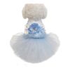 Soft Acrylic Princess Dog Dress with Layered Tutu for Medium Dogs