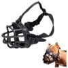 Soft Adjustable Basket Muzzle for Medium Dogs