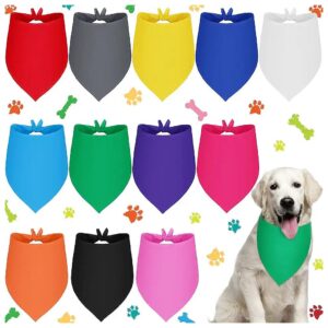 Soft Adjustable Dog Bandanas for Dogs in Various Colors