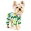 Soft Banana Printed Dog Pjs for Small Breeds with Round Neck and Long Sleeves