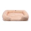 Soft Beige Large Pet Sofa Bed with Memory Foam Support for Dogs and Cats