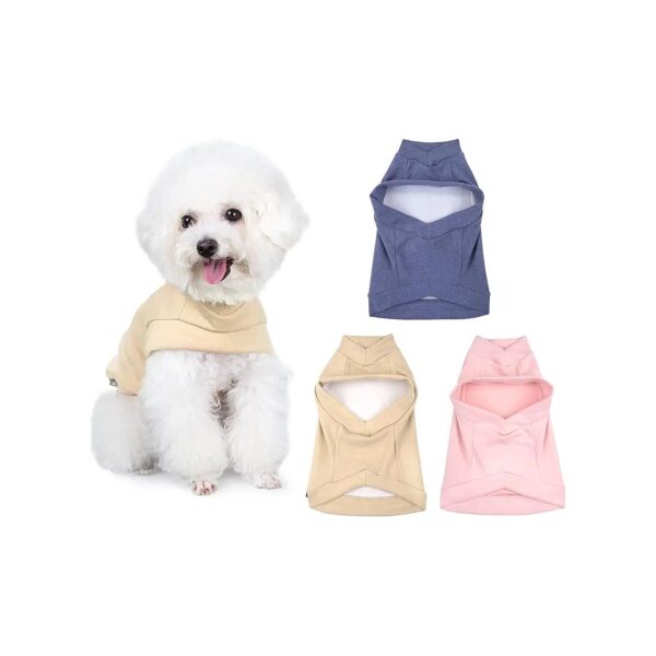 Soft Blank Puppy Pajamas for Small Medium Large Dogs with Breathable Hoodie Design