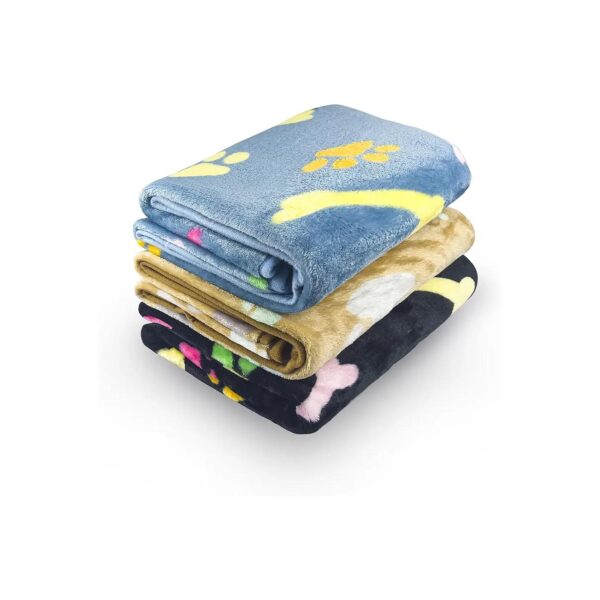 Soft Blankets for Small Medium Large Dogs with Cute Bone Pattern Design