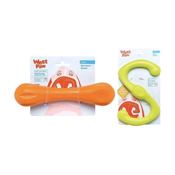 Soft, Bouncy Dog Bone Chew Toys for Active Puppies and Aggressive Chewers