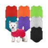 Soft Breathable Dog Shirt 8Pcs Pet Puppy Clothes Polyester Various Colors Size S