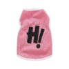 Soft Breathable Polyester Dog Shirt for Small and Medium Dogs in Pink