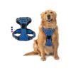 Soft Breathable Reflective Dog Harness for Medium to Large Dogs with Adjustable Buckles