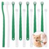 Soft Bristles & Long Handle for Puppies, Cats & Small to Large Dogs