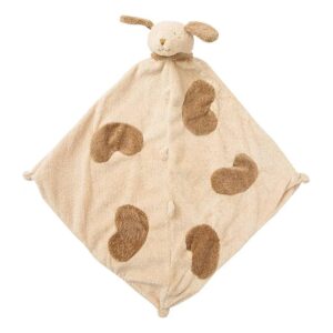 Soft Brown Puppy Blankie for Newborns, Cashmere Like Material and Machine Washable