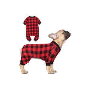 Soft Buffalo Plaid Fleece Dog Sweater for Small Breeds and Super Soft Warm Puppy Clothes