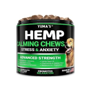 Soft Chews for Dog Calming with Hemp and Melatonin Formula