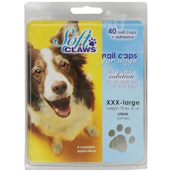 Soft Claws Natural Jumbo Dog Nail Cap Kit