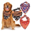 Soft Comfortable Halloween Dog Bandanas for Small Medium Large Dogs Triangle Bib Bandana