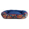 Soft Comfortable Superman Dog Bed Blue Red Elevated Cuddler Dog Bed