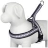 Soft Comfy 3M Reflective Jacquard Padded Dog Harness Adjustable Chest Girth 30-5 Large