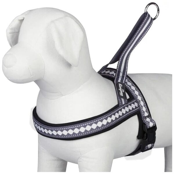 Soft Comfy 3M Reflective Jacquard Padded Dog Harness Adjustable Chest Girth 30-5 Large