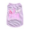 Soft Comfy Light Purple Puppy Shirt for Small Dogs Small Pet Clothing Tees Everyday Wear