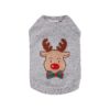 Soft Comfy Reindeer French Terry Pullover Dog Sweatshirt Jacket for Holiday Cheer