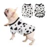 Soft Coral Fleece Luxury Dog Sweater Coat with Cartoon Design for Winter Party