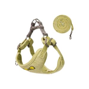 Soft Corduroy No Pull Dog Harness with