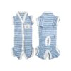 Soft Cotton 4-Legged Dog Pajamas with Stripes for Comfortable Wear