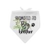 Soft Cotton Dog Bandana with White Flower Pattern for Pet Dog Show and Party Photo Prop