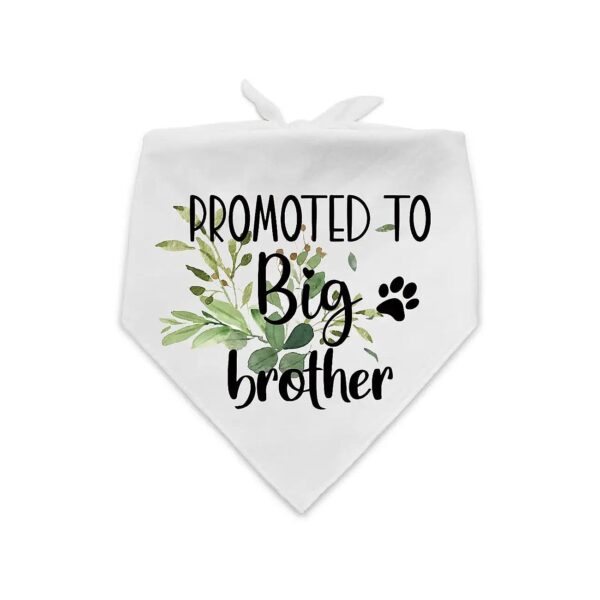 Soft Cotton Dog Bandana with White Flower Pattern for Pet Dog Show and Party Photo Prop