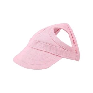 Soft Cotton Dog Hat with Adjustable Back Strap and Visor for Sunshine Protection