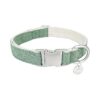 Soft Cotton Hemp Dog Collar with Metal Buckle for Small to Large Breeds