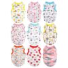 Soft Cotton Small Dog Clothes, 9-Piece Sets with Cute Prints for Pets