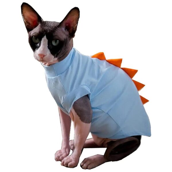 Soft Cotton Sphynx Hairless Cat Clothing for Small to Medium Dogs