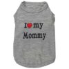 Soft Cotton XS Size I Love My Daddy Mommy Dog Vest Gift Costume