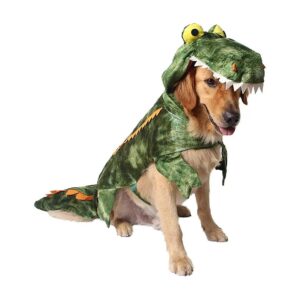 Soft Crocodile Dog Halloween Costumes for Small Pet Sizes