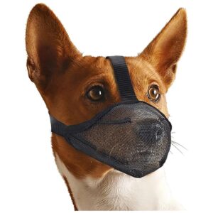 Soft Dog Muzzle for Small Dogs Biting Grooming Vet Visiting Air Mesh Mouth Guard