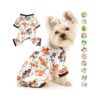 Soft Dog Pajamas for Small Breeds - Cute Graphic Onesie for Teacup Yorkie Chihuahua Dogs