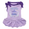 Soft Dog Princess Dress with Bowtie for Medium Dogs in X-Large Size